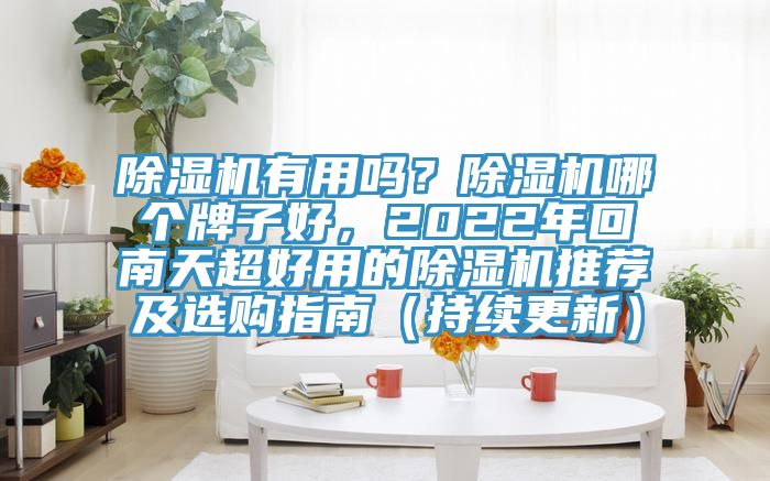 除濕機(jī)有用嗎？除濕機(jī)哪個牌子好，2022年回南天超好用的除濕機(jī)推薦及選購指南（持續(xù)更新）